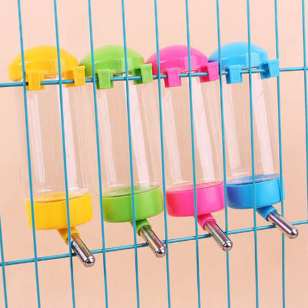 80ml Plast Hamster Drinker Vattenflaska Dispenser Hängande husdjur color random