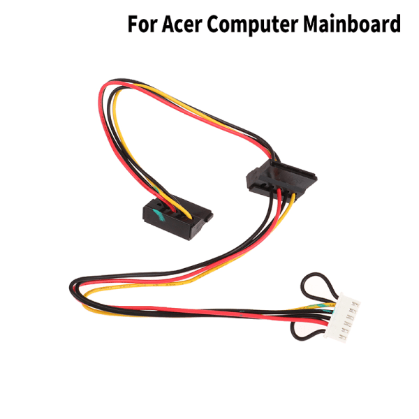 6-stift till 2-portars hårddisk SATA power Kabelkontakt för Acer Co