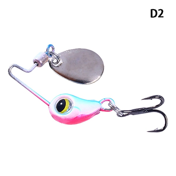 1 st 4,0 g 8,0 g Mini Spinner Fiskedrag Paljettsked Crankbait D 8g-4cm