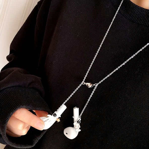 För Pro Air Pods 3 2 1 Anti-Lost Chains Creative Astronaut La