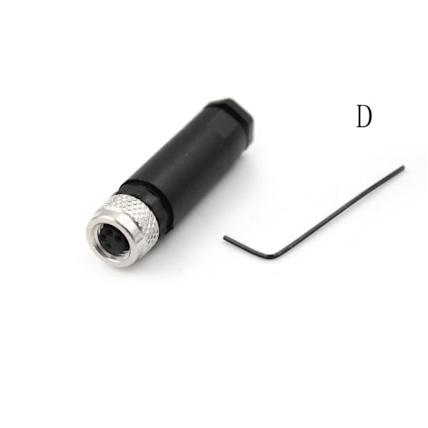Sensorkontakt M8 Hane invändig gängad pluggkoppling 3 D