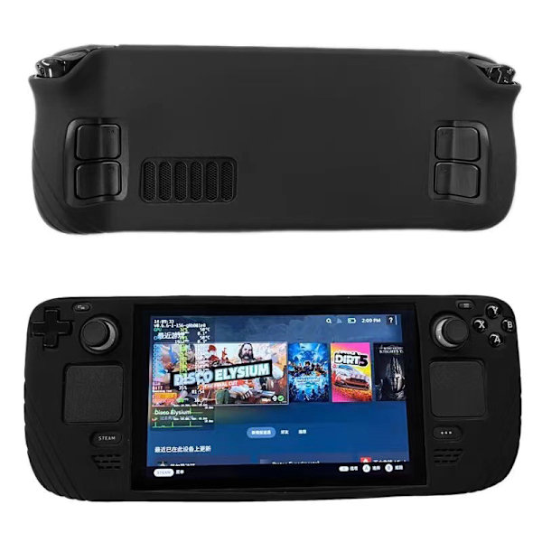 Mjukt case för Steam Deck Game Console Handheld Protect Black