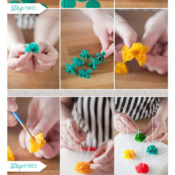 5 st DIY Runda Polymer Clay ter Molds Keramik Keramik gjutning Moul