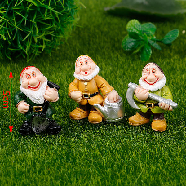 Fairy Garden Miniatures Dwarf Micro Mini Figurines Garden Dec Set