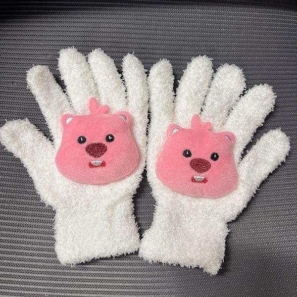 Kawaii Sanrios plyschhandskar Kuromi Cinnamoroll Cartoon och Girl W B