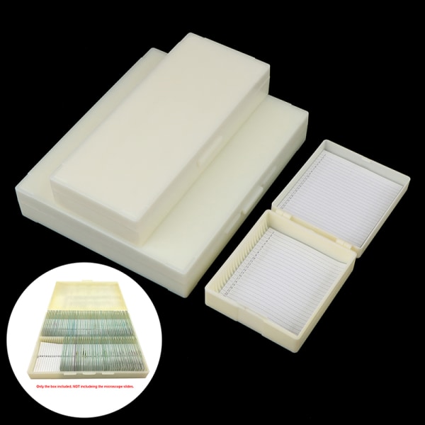 Plastmikroskop Glas Slide Box 25/50/100st Biologisk Slic B