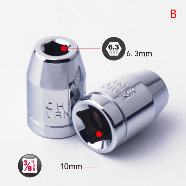 Spärrhylsa Adapter Universal Socket Hex Bits Hållare Converte B