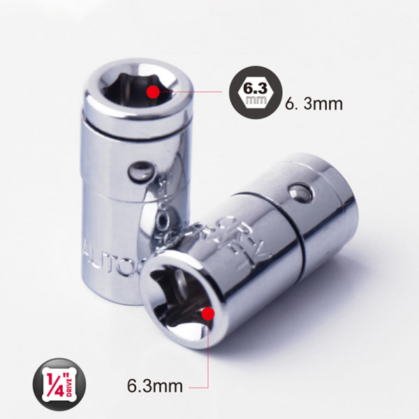 Spärrhylsa Adapter Universal Socket Hex Bits Hållare Converte A