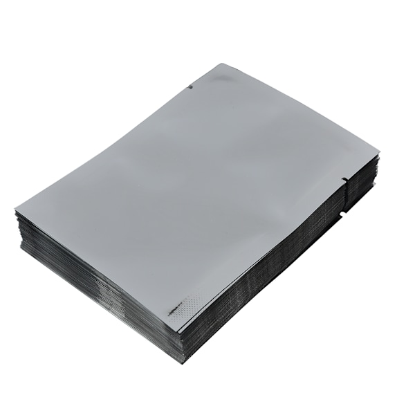 100 x Silver aluminiumfolie Mylarpåse Vakuumpåsar Sealer Förvaring 7*10