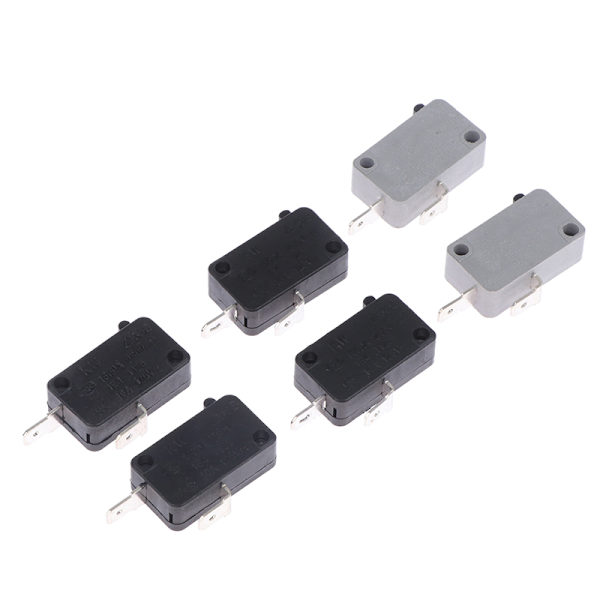 2st KW16(5)A 250VAC Mikrovågsugnsdörr Micro Normalt öppen Cl 1(grey push on)