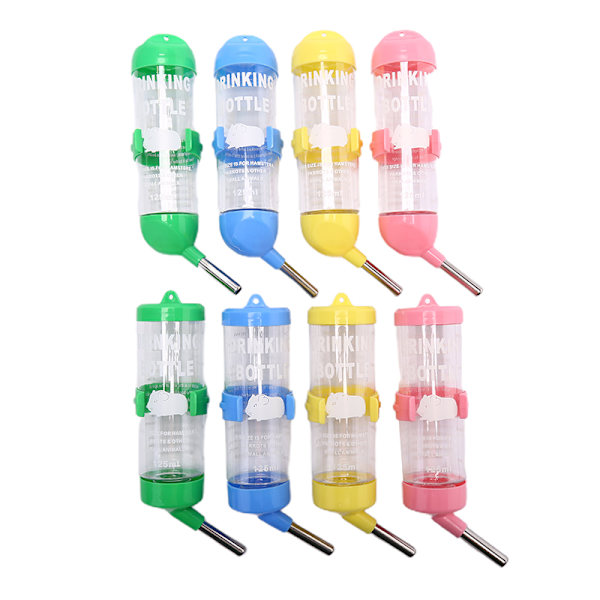 125ml Plast Hamster Drinker Vattenflaska Dispenser Hängande Pe random color