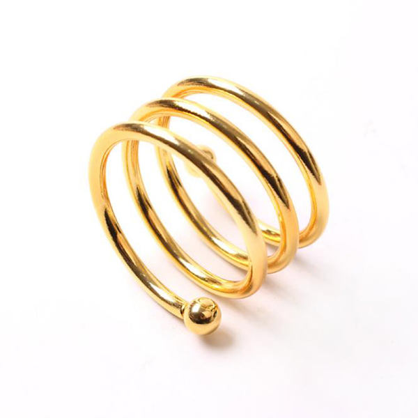 1st Creative Metal Servett Ring Knapp Ring Servett Western Buckl Gold