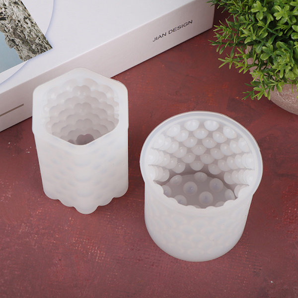 Silikon Handgjorda lerverktyg Cylinderljusform form A