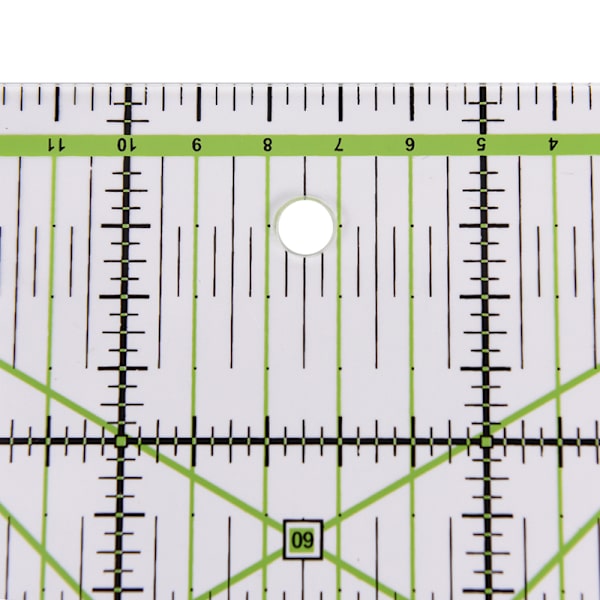 15*15cm Transparent quiltningssömnad lapptäckslinjal t