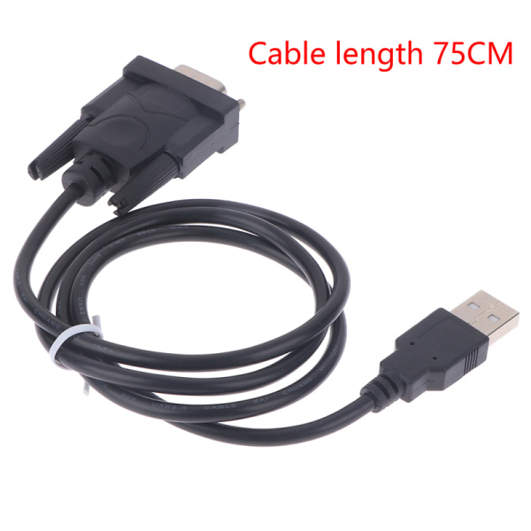 1st USB RS232 till DB 9-stift hanekabeladapterkonverterare stöder