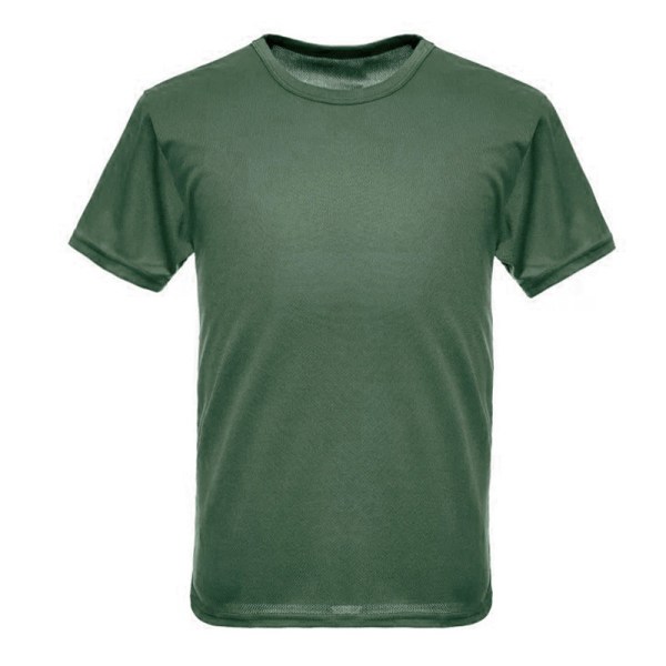 Kamouflage kortärmad sport T-shirt Outdoor Fitness Tactica Military Green XXXL