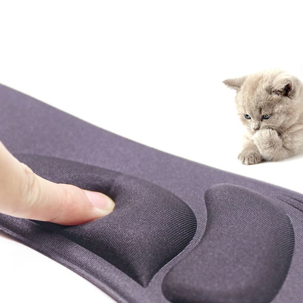 4D Memory Foam Skor Innersula Andas Smärtmassage Fasciit I Black EU 35-40