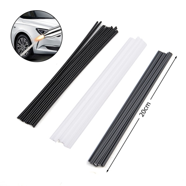 10 st 20 cm svetsstång PP/PVC/PE Stick Plast Svetsare Bumper R White PE