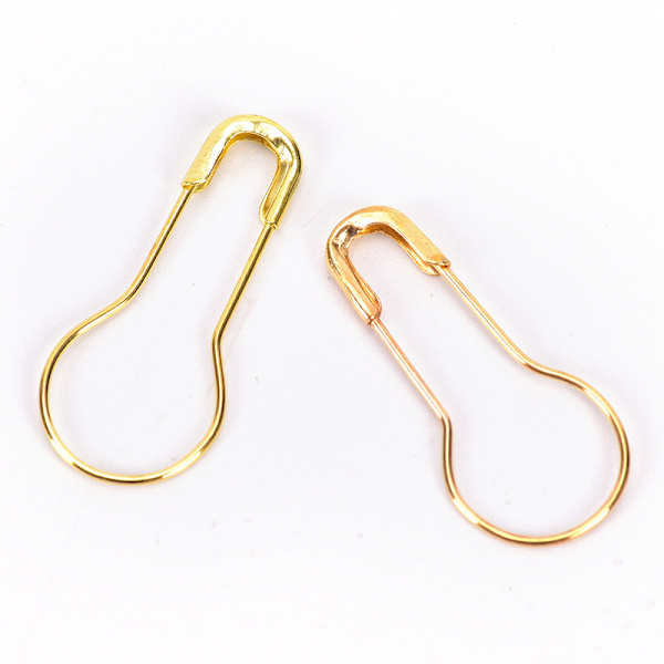 100st Pins Calabash Bulb Kalebass Form Metallklämmor Stickning Stit Silver