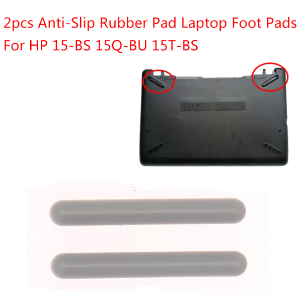 2 st Anti-slip gummidyna Laptop fotkuddar för Hp 15-BS 15Q-BU