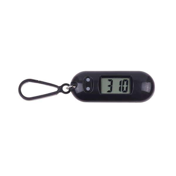 Mini Electronic Student Oval Digital Watch Time Display Klocka H Black