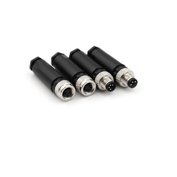Sensorkontakt M8 Hane invändig gängad pluggkoppling 3 C