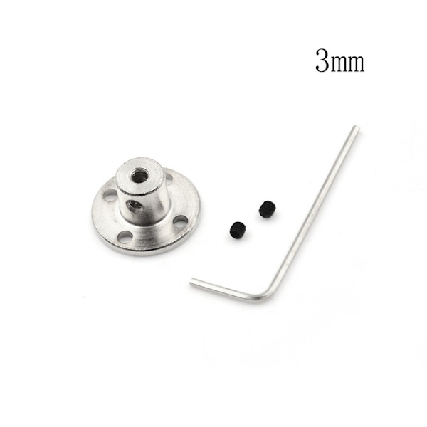 3/4/5/6/7/8/10 mm stel flänskoppling Motorstyraxelkoppling 3mm