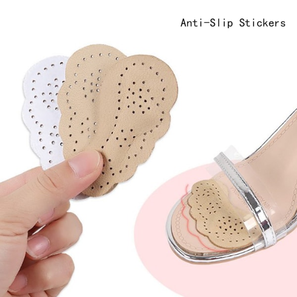 Shoe Anti Slip Silikon Sticker Dam Halkfri innersula Framfot Thin