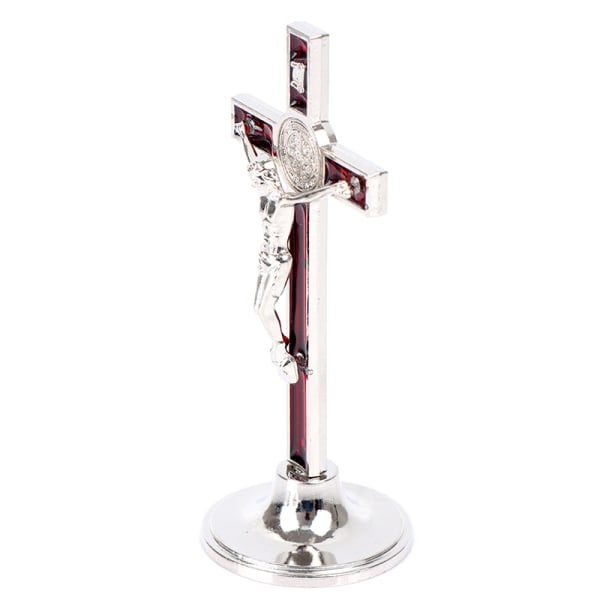 Kors krucifix Ställ Kristus katolska Jesus staty statyett Be