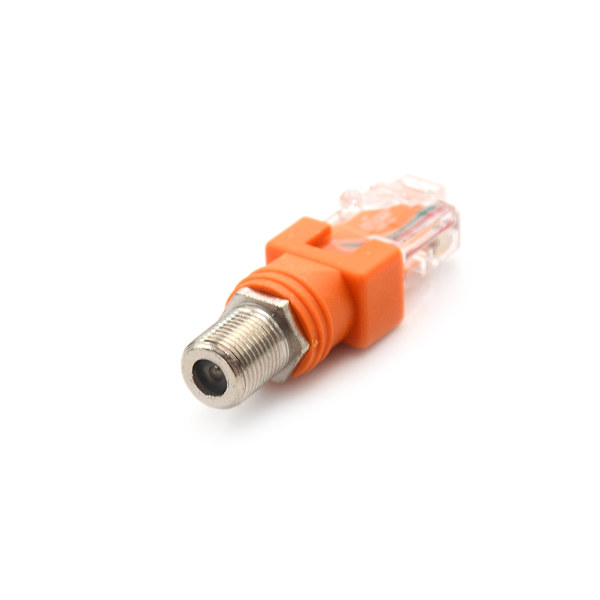 Ny F hona till RJ45 hane koaxial coax fatkopplingsadapter R