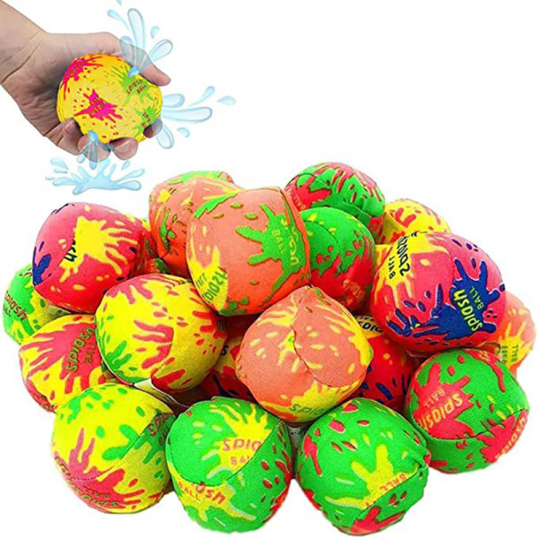 12st återanvändbart spel Strandsporter Barn Roliga poolleksaker Soaking W 12PCS Random Color