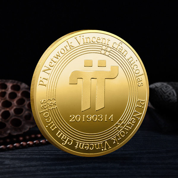 Pi Crypto Currency Collectible Coin Collection Art Commemorativ Gold