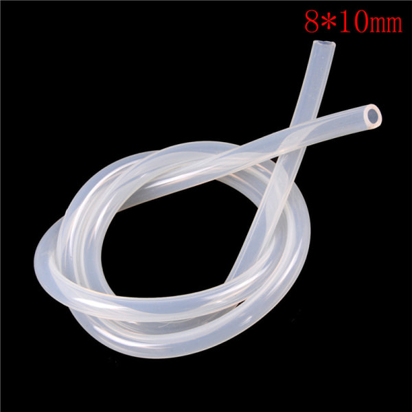 1M Grade Clear Translucent Silicone Tube Giftfri ölmjölk S 8*10mm