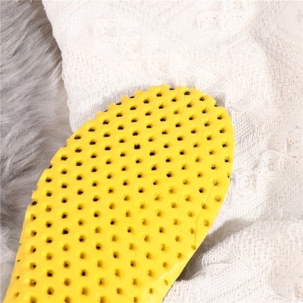 2ST Inläggssulor Ortopedisk Memory Foam Sport Support Insert Woman White XXL