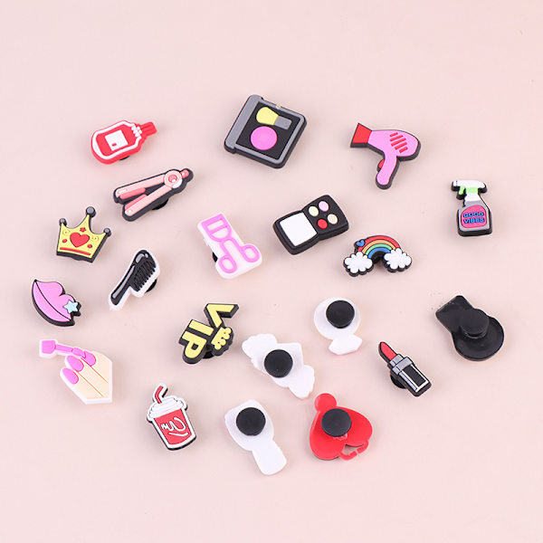 10 st Skoberlocker Cartoon Makeup Tool Skospänne Dekorationer F