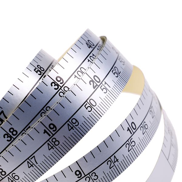 90/151 cm Självhäftande metriskt måttband Vinyllinjal för Sewi A