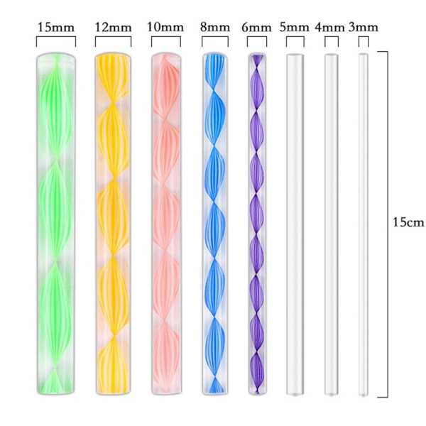 8st Dotting Stavar Ball Stylus Pennor Mandala Målning Dotting Too