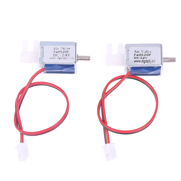 DC 4,5V 6V 12V 24V Liten magnetventil Normalt stängd Flödeskon. 24V