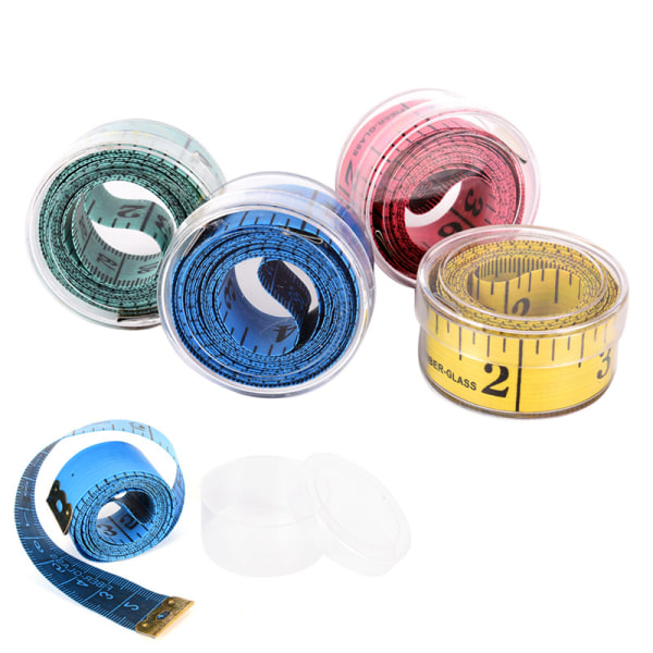 1,5 m måttband Sömnad Skräddarsydd tyg Måttband Linjal Sof Multicolor