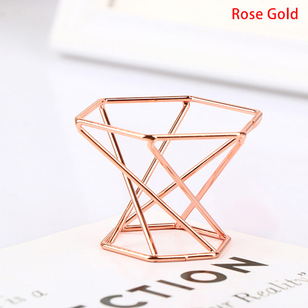 Display Stand Base För Crystal Ball Glas Globe Marbles Sphere Rose Gold