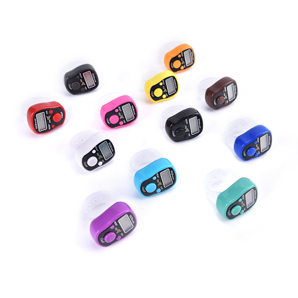 Stitch Marker Rad Hand Tally Finger Counter LCD Electric Digita Gray