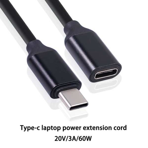 Typ-C hane till hona förlängningskabel 3A 60W USB C typ-c hane A1