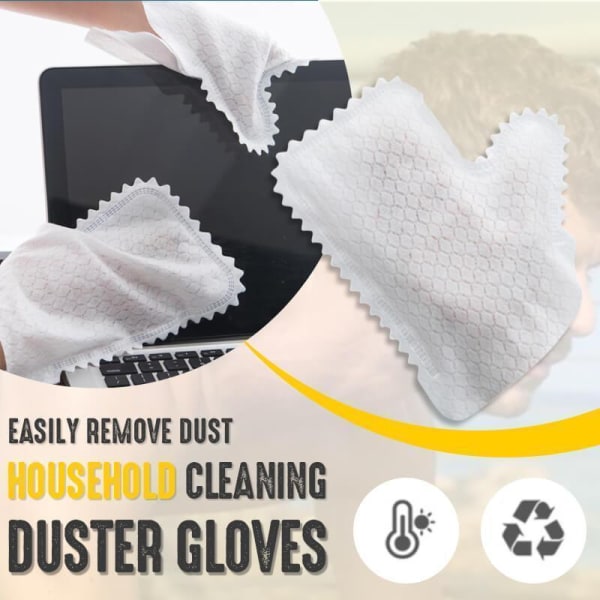 Dammsugningshandskar Fish Scale Cleaning Duster Handskar Househo 10pcs