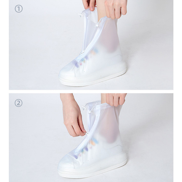 Återanvändbart cover Halkfritt Slitbeständigt Thick Waterpro M[37-38] white