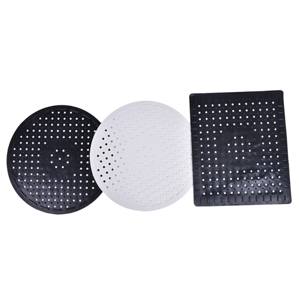 Handfatsmatta Gummi Dish Mat Drainer Non Slip Handfat Protector Liner Round black