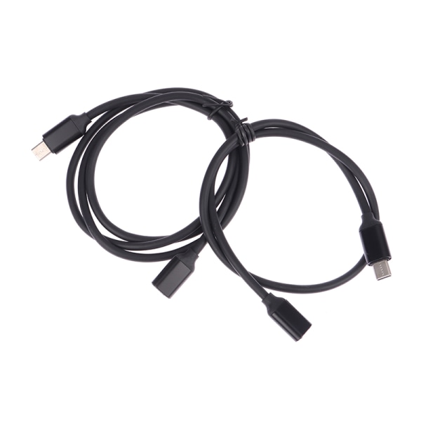 Typ-C hane till hona förlängningskabel 3A 60W USB C typ-c hane A1