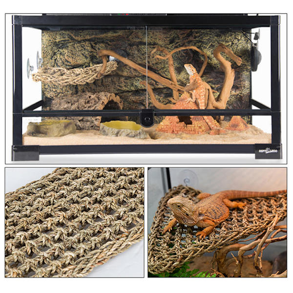 Reptilterrarium för Lizard Lounger Hängmatta Små eremitkräftor C