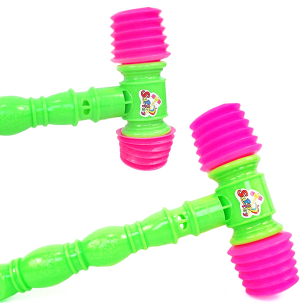 25 cm Plast Whistle Training Toddler Baby Barn Handtag Hammer N