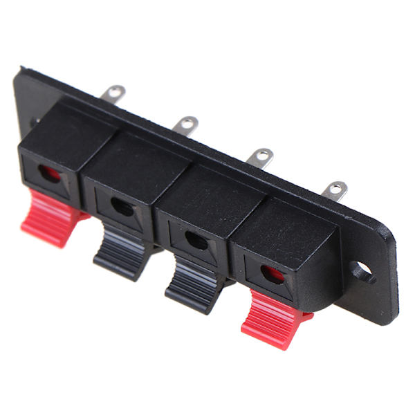 2st 4 positioner fjäderkontaktterminal o högtalarterminaler