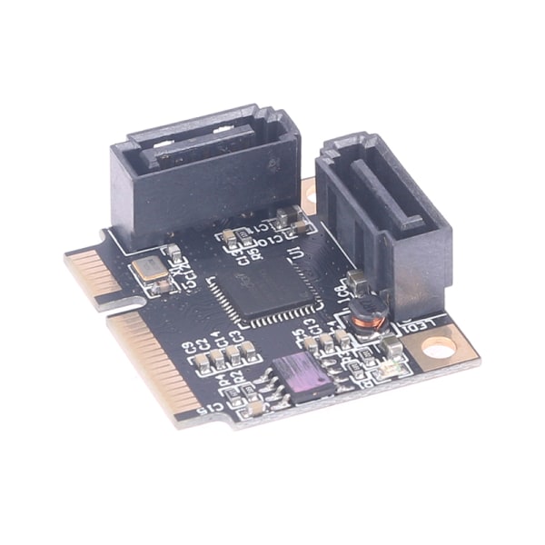 H1111Z Tilläggskort Mini PCI-E PCI Express till 2 Portar SATA 3.0